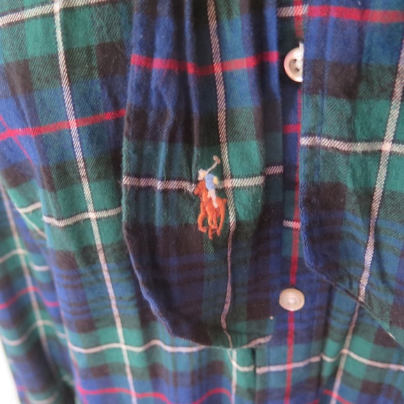 Polo Ralph Lauren Plaid Blouse with Bow-Tie Collar - Picture 4 of 13